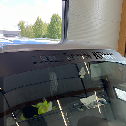 Custom windshield sticker with your own logo/text