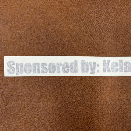 Transfer film sticker Sponsored by: Kela