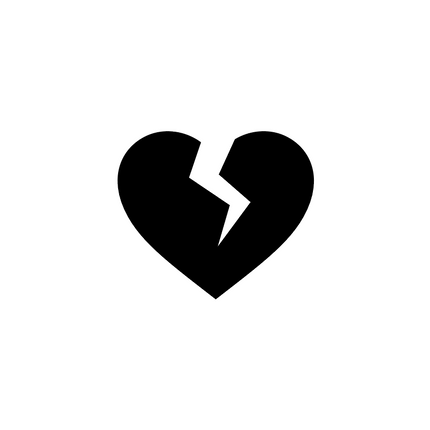 Siirtokalvotarra Broken heart