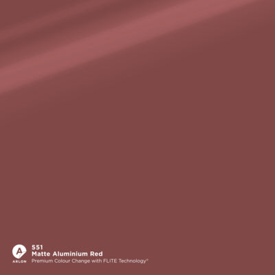 Arlon Matte Aluminium Red