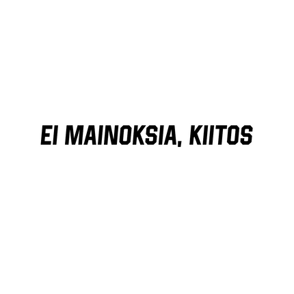 "Ei mainoksia" -tarra