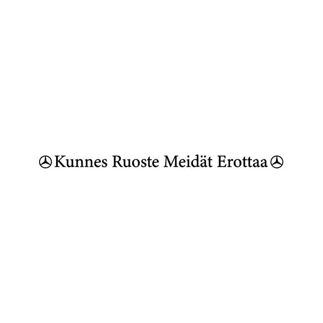 Siirtokalvotarra "Kunnes Ruoste Meidät Erottaa"