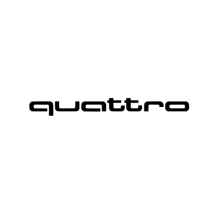 Windshield sticker "Quattro"